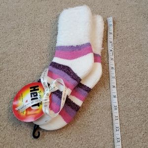 NWT Pink, Purple and White Thermal Socks